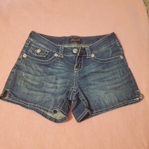 Seven7 denim jean shorts sz 4 stretchy spring summer beachy